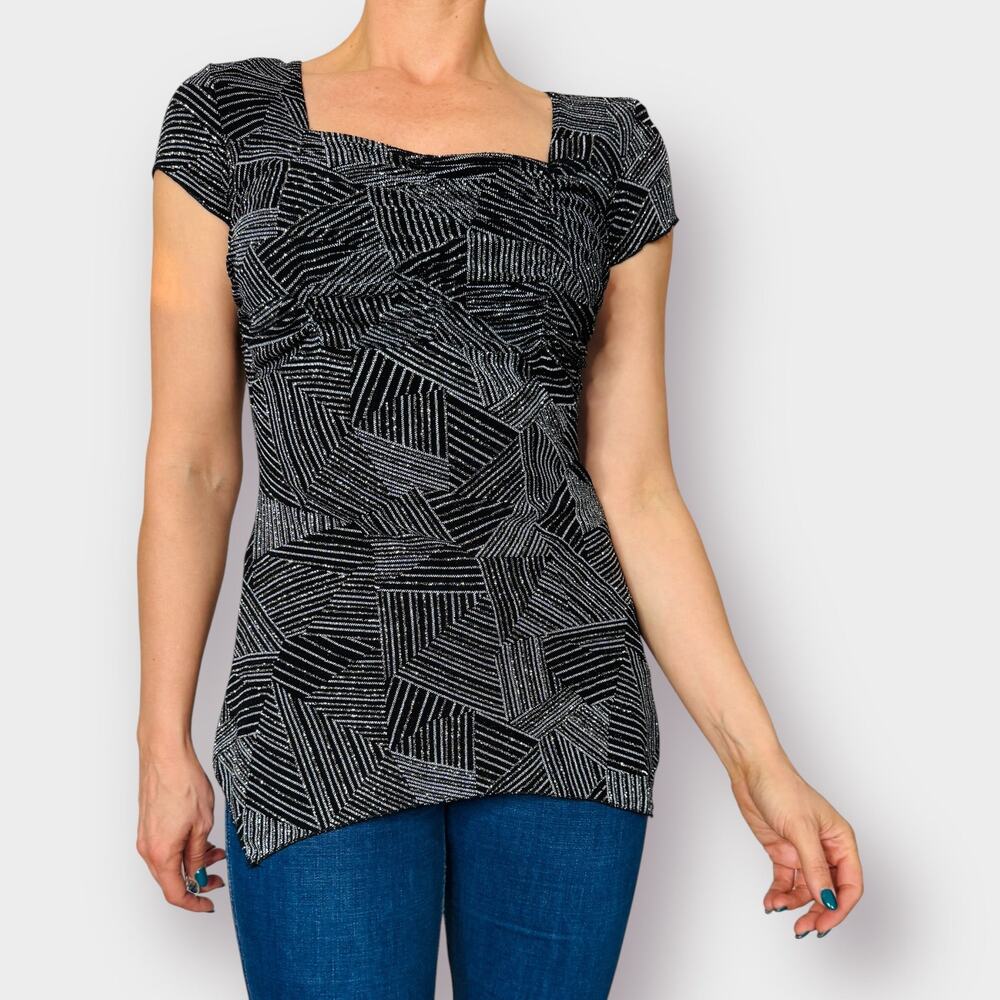 90s MSK black sparkle top‎ Size M